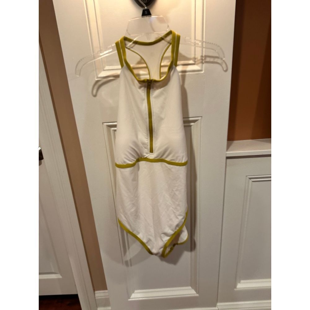 New CALIA Women's Halter Racerback Cheeky One Piece sporty Swimsuit $74 Size 14 - Picture 5 of 12